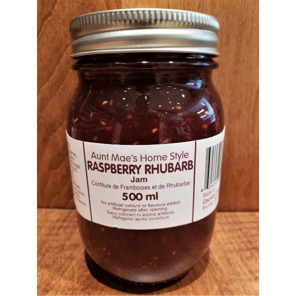 Homemade Raspberry Rhubarb Jam