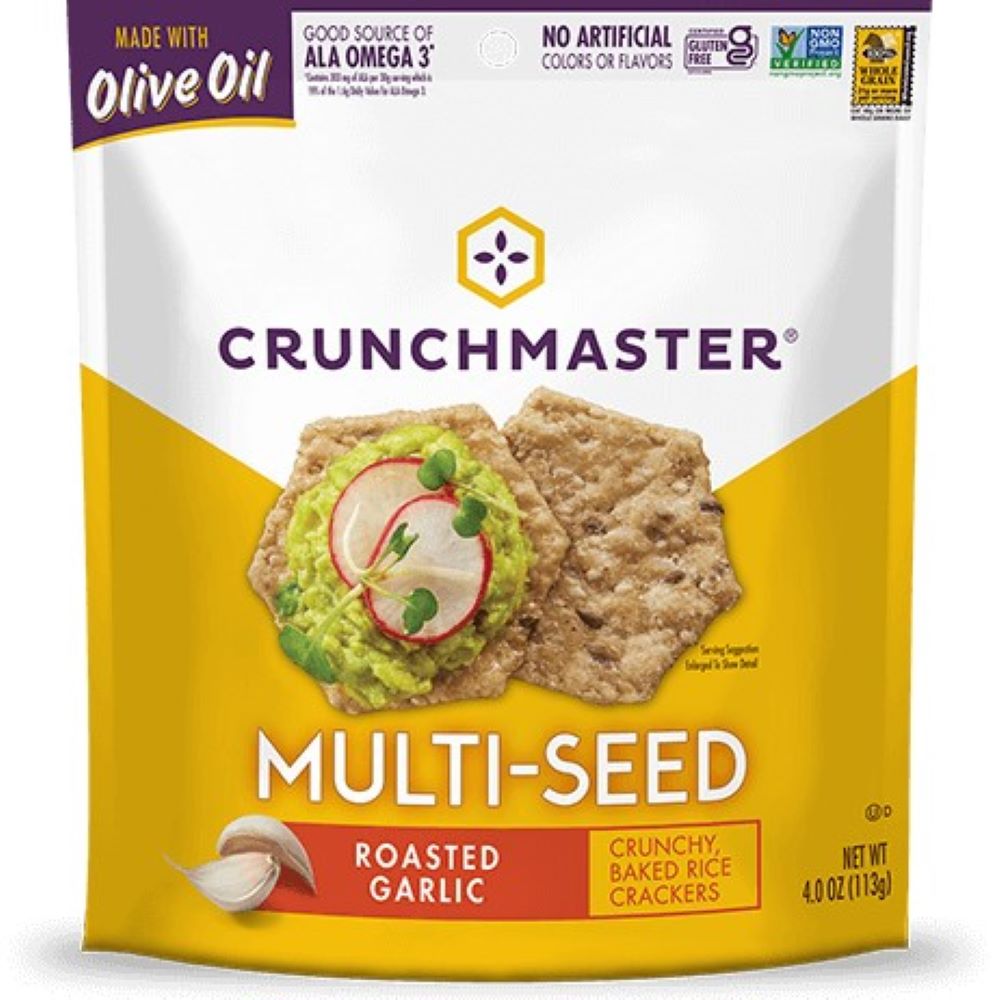 Multi Grain Baked Crackers- Crunch Master - Assorted Flavors Multi Grain Baked Crackers- Crunch Master - Assorted Flavors