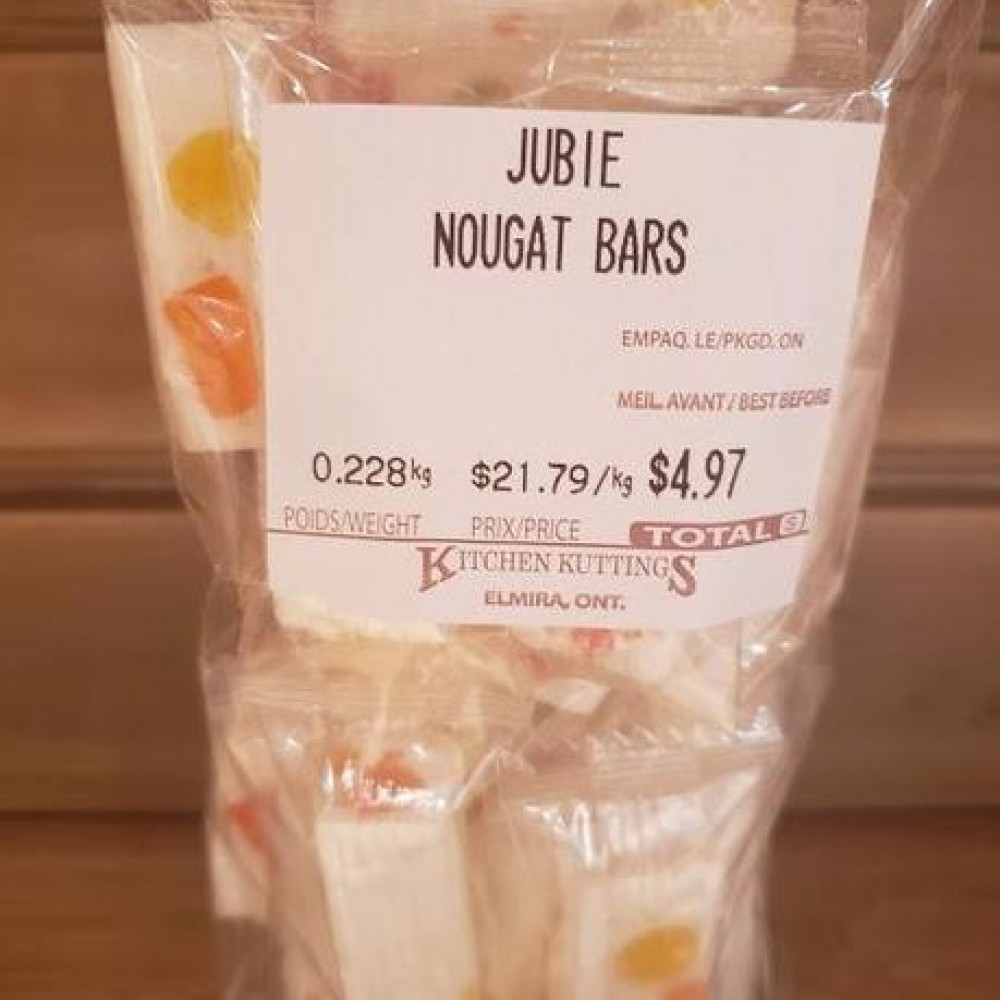 Old Fashioned Jubie Nougat Candy - per lb